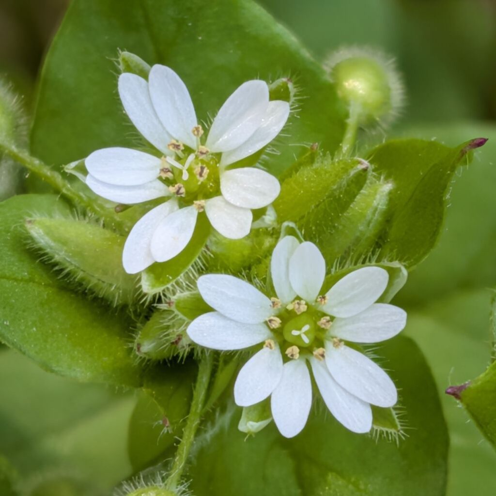 コハコベ: 2輪の花 / Common Chickweed - Two Blooms